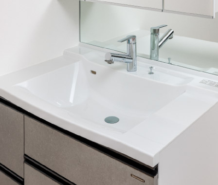 人造大理石天板・ボウル一体型カウンター