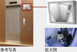 エレベーター前モニター