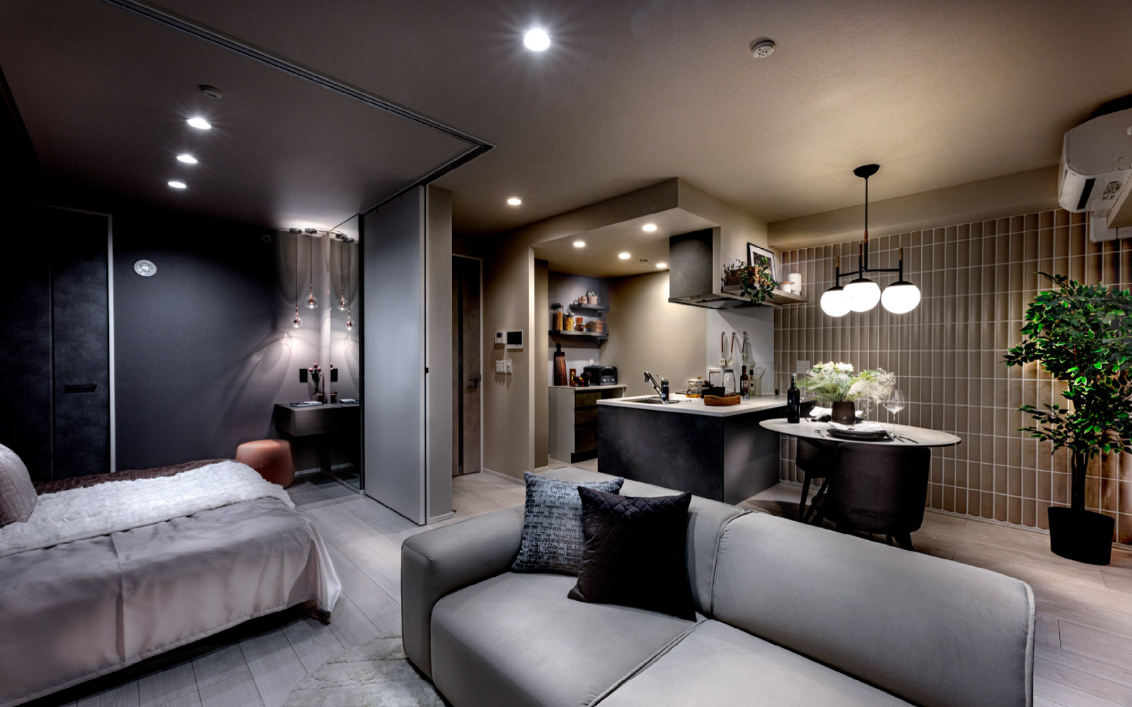 LIVING DINING KITCHEN