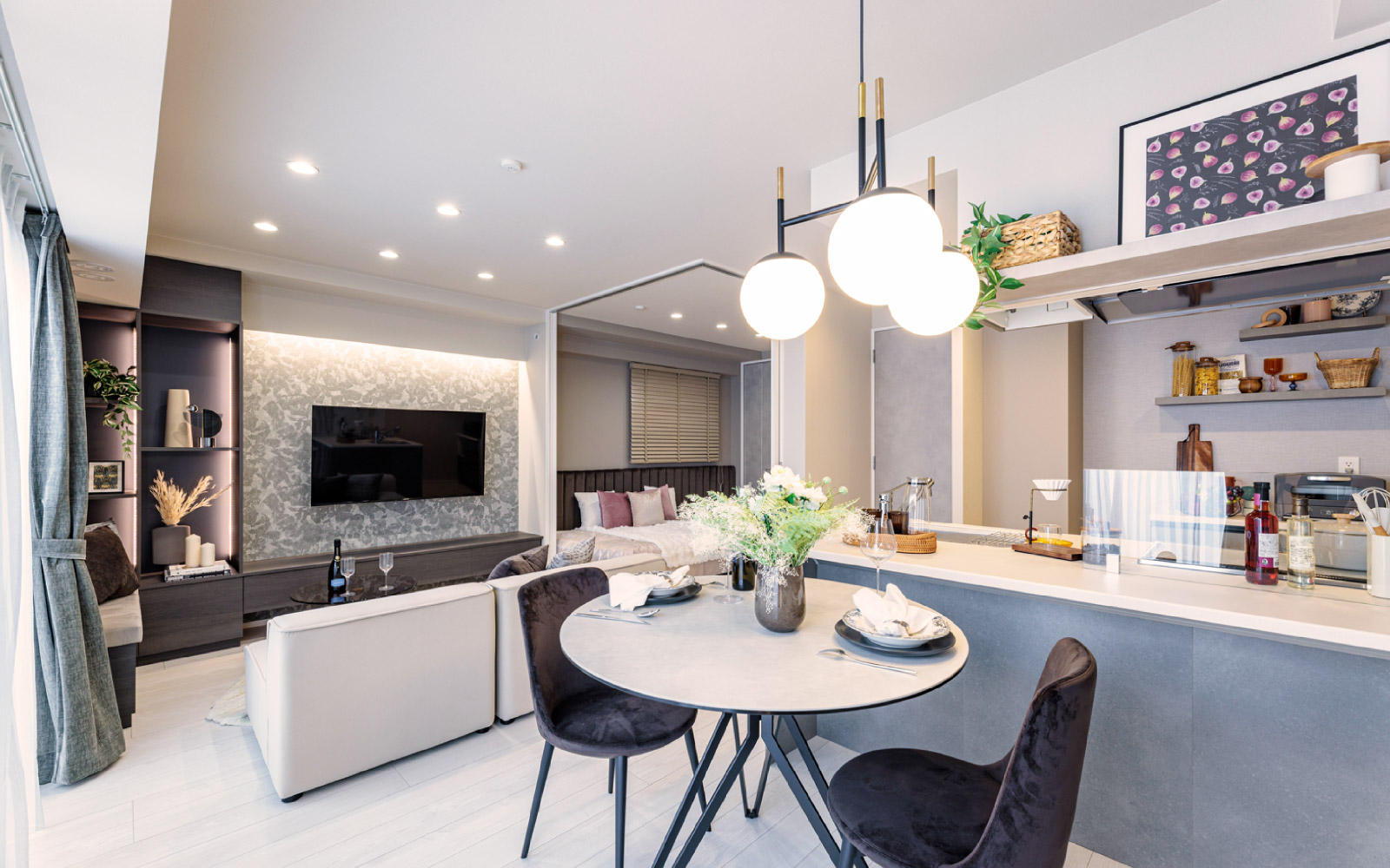 LIVING DINING KITCHEN